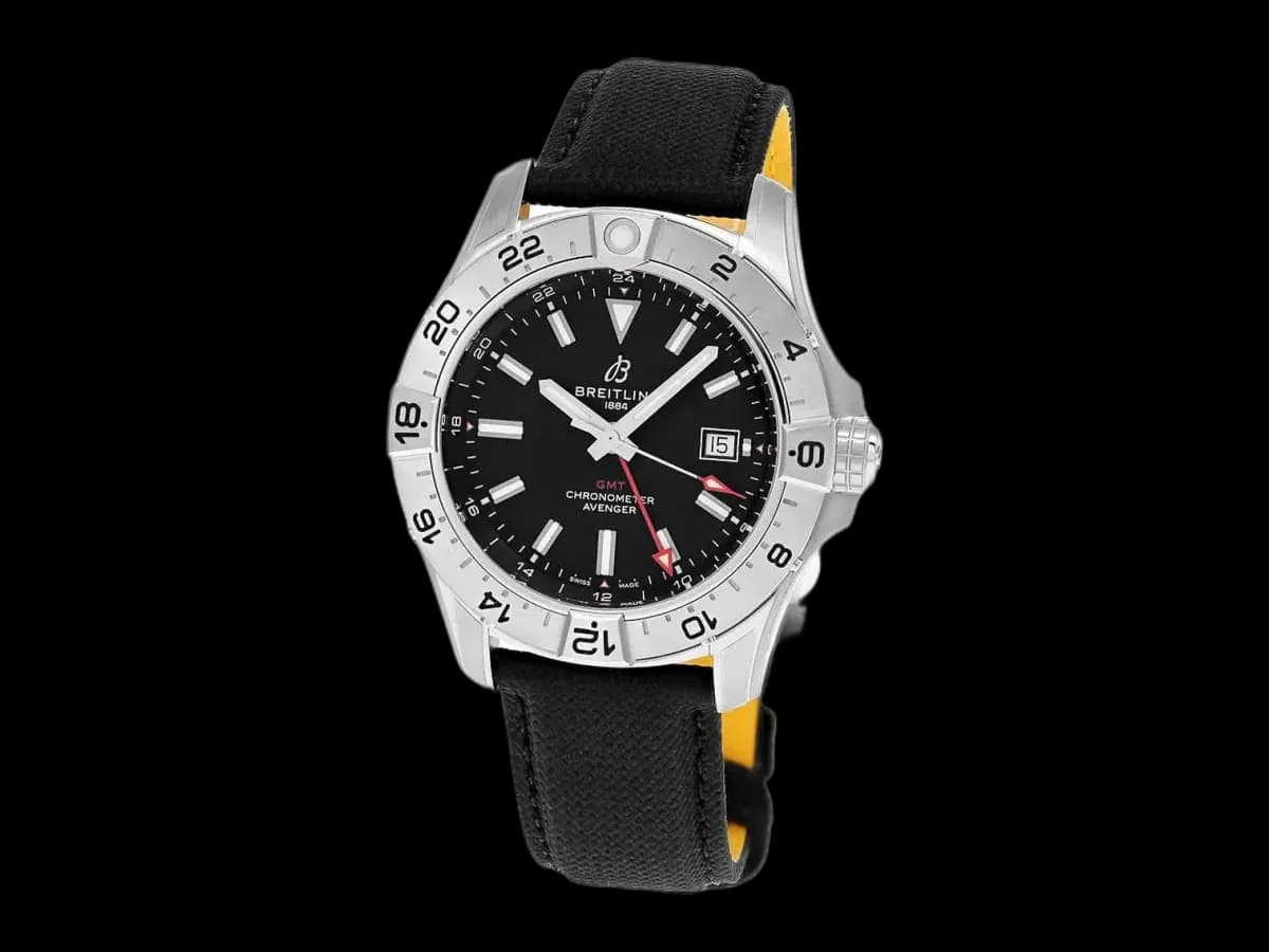 Breitling Avenger Automatic Gmt 44MM Black Dial Men's Watch