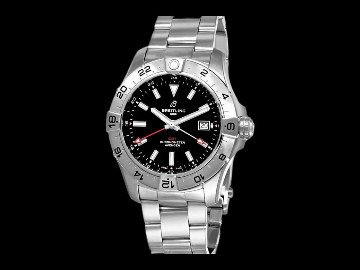 Breitling Avenger Automatic Gmt 44MM Black Dial Men's Watch