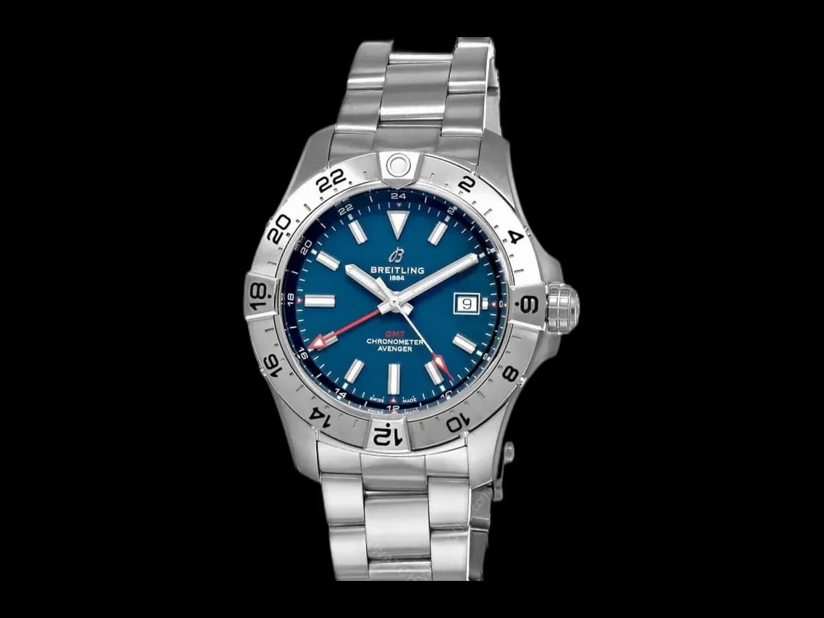 Breitling Avenger Automatic Gmt 44MM Blue Dial Men's Watch