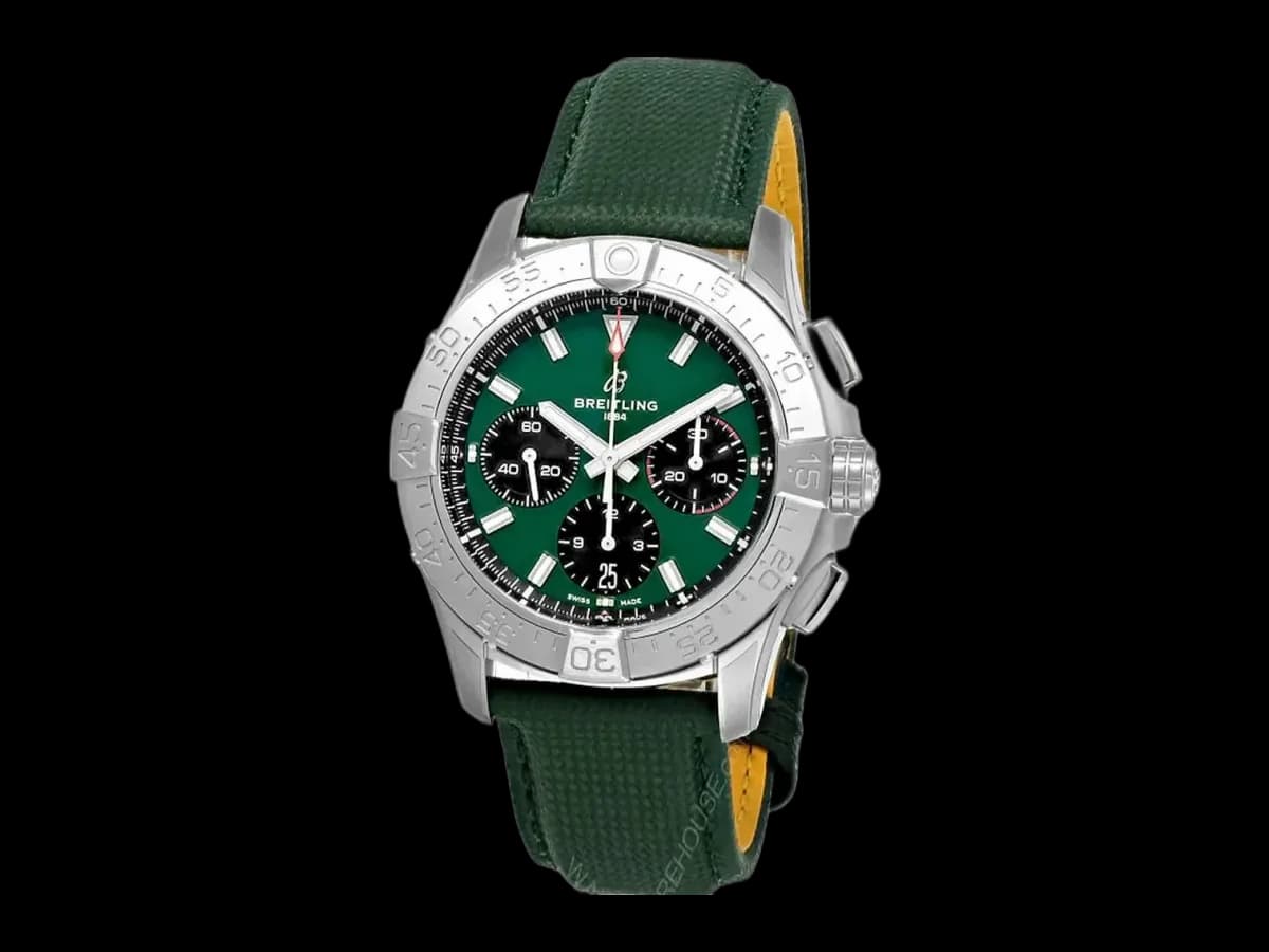 Breitling Avenger B01 Chronograph 42MM Green Dial Leather