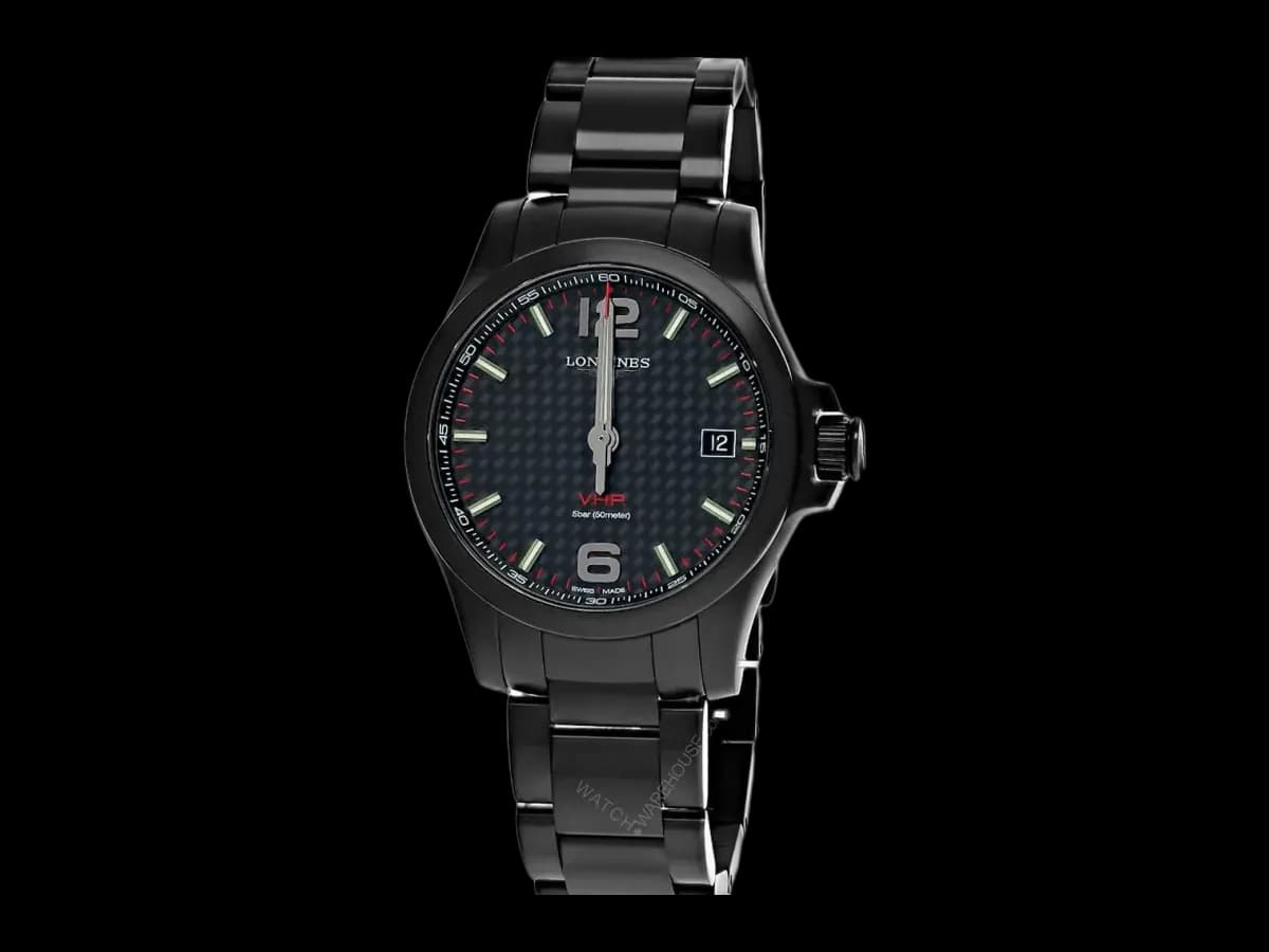 Longines Conquest V.h.p. 41MM Ss Black Dial Men's Watch