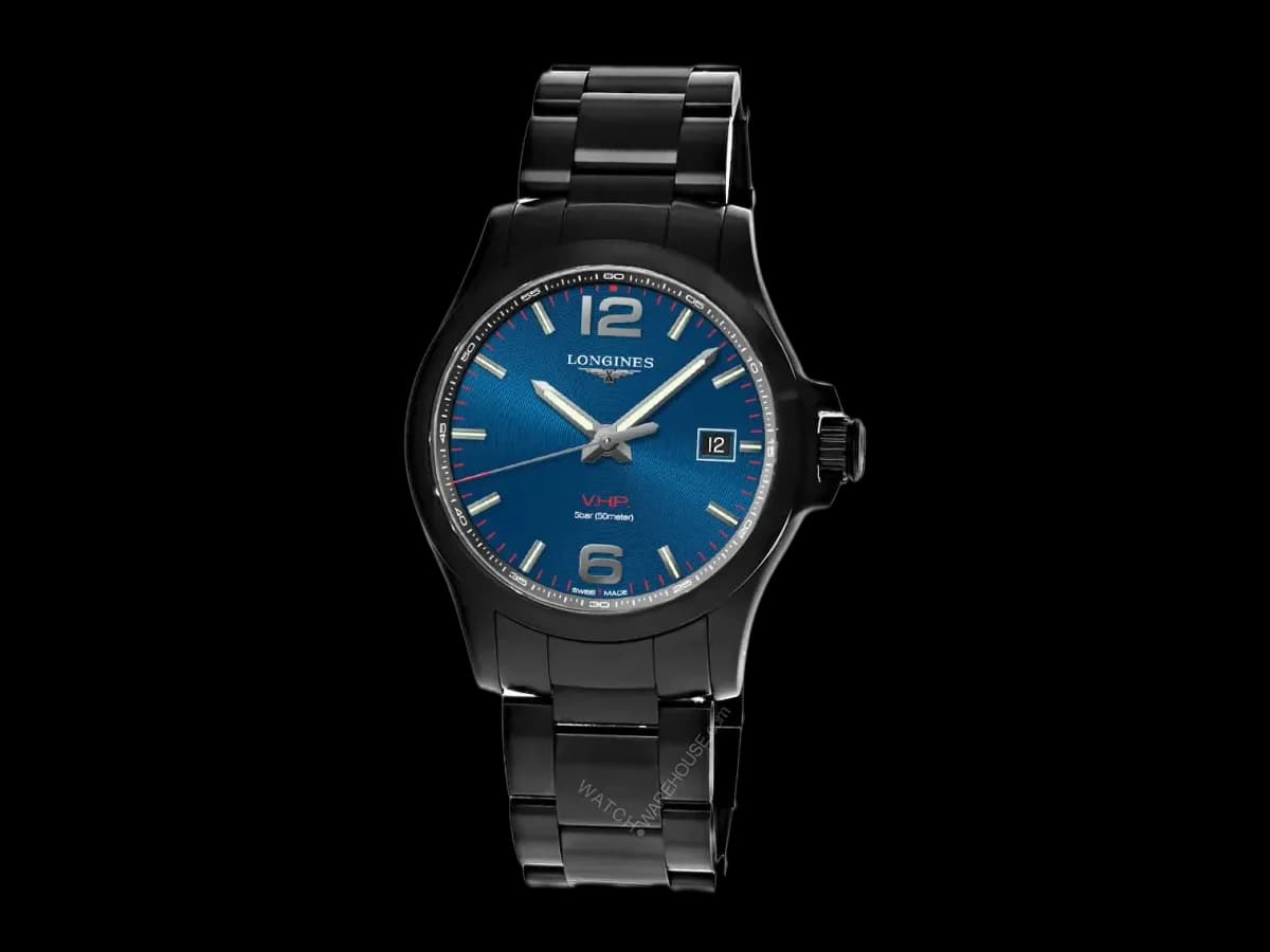 Longines Conquest V.h.p Quartz Ss 43MM Blue Dial Men's Watch