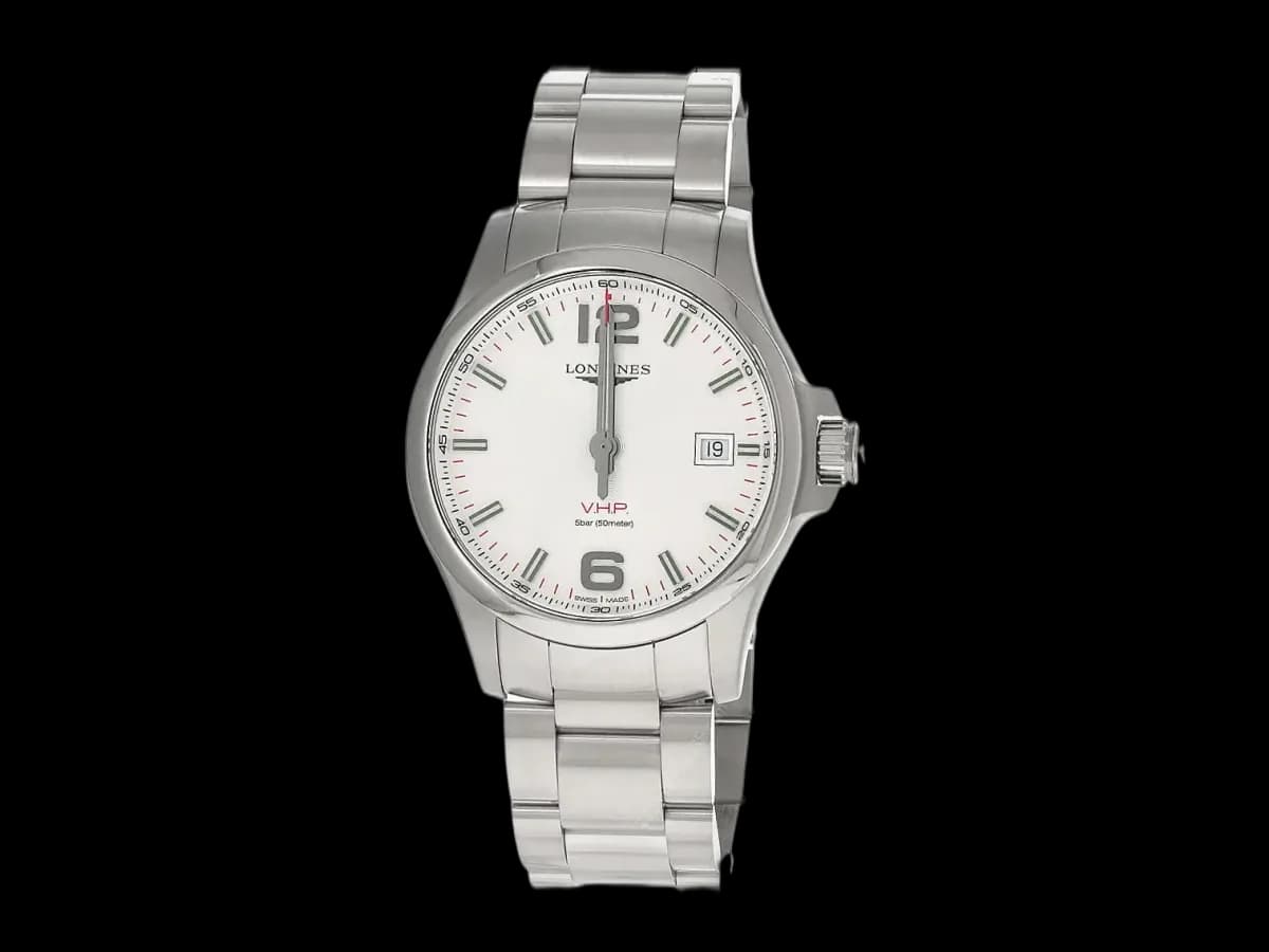 Longines Conquest V.h.p Ss 43MM Silver Dial Men's Watch