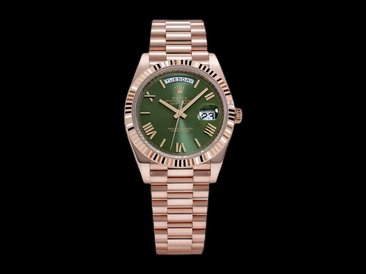 Rolex Day-date 40 228235 Olive Green Dial Everose President