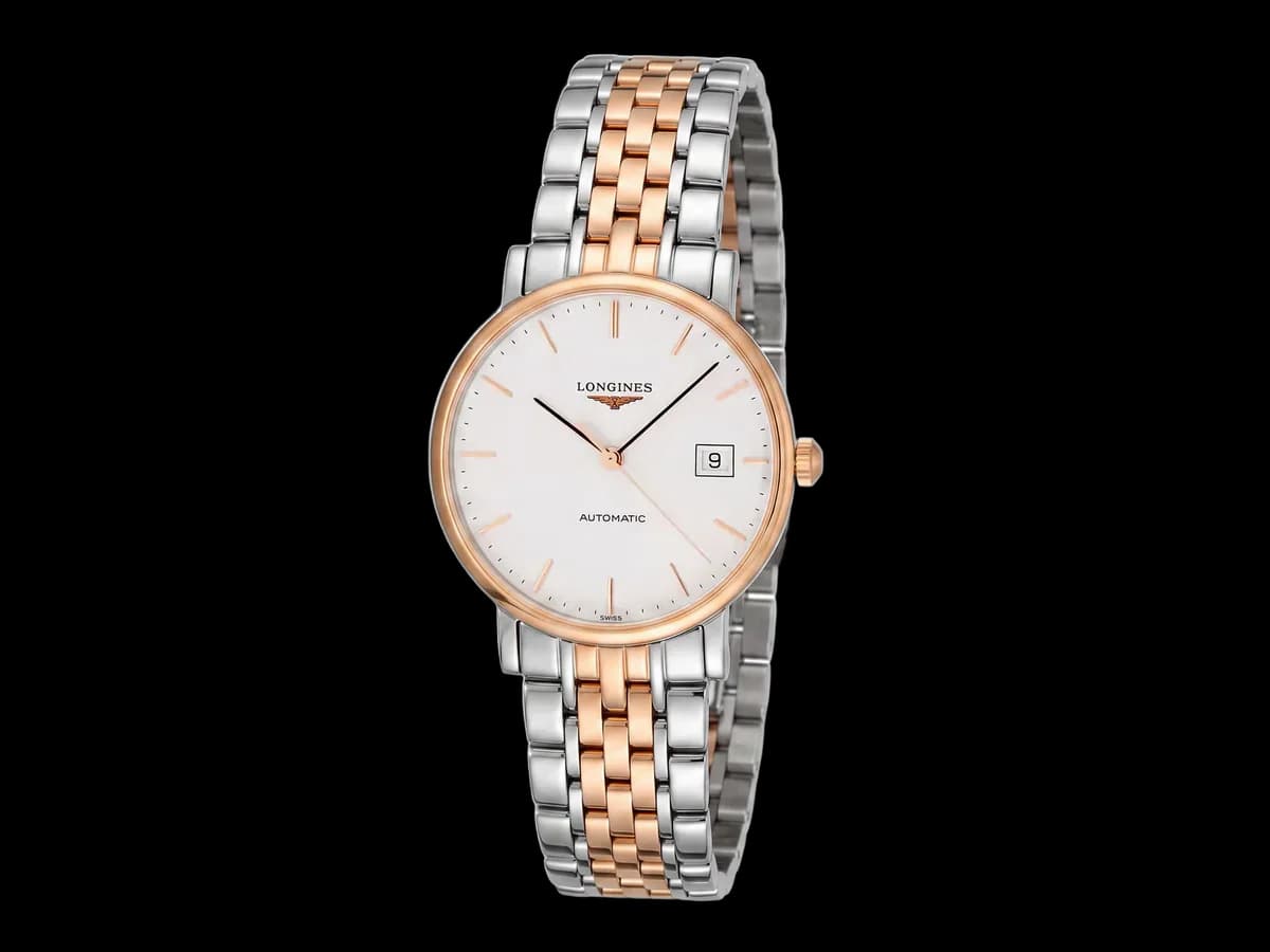 Longines Elegant Automatic Ss 37MM White Dial Two-tone Unisex