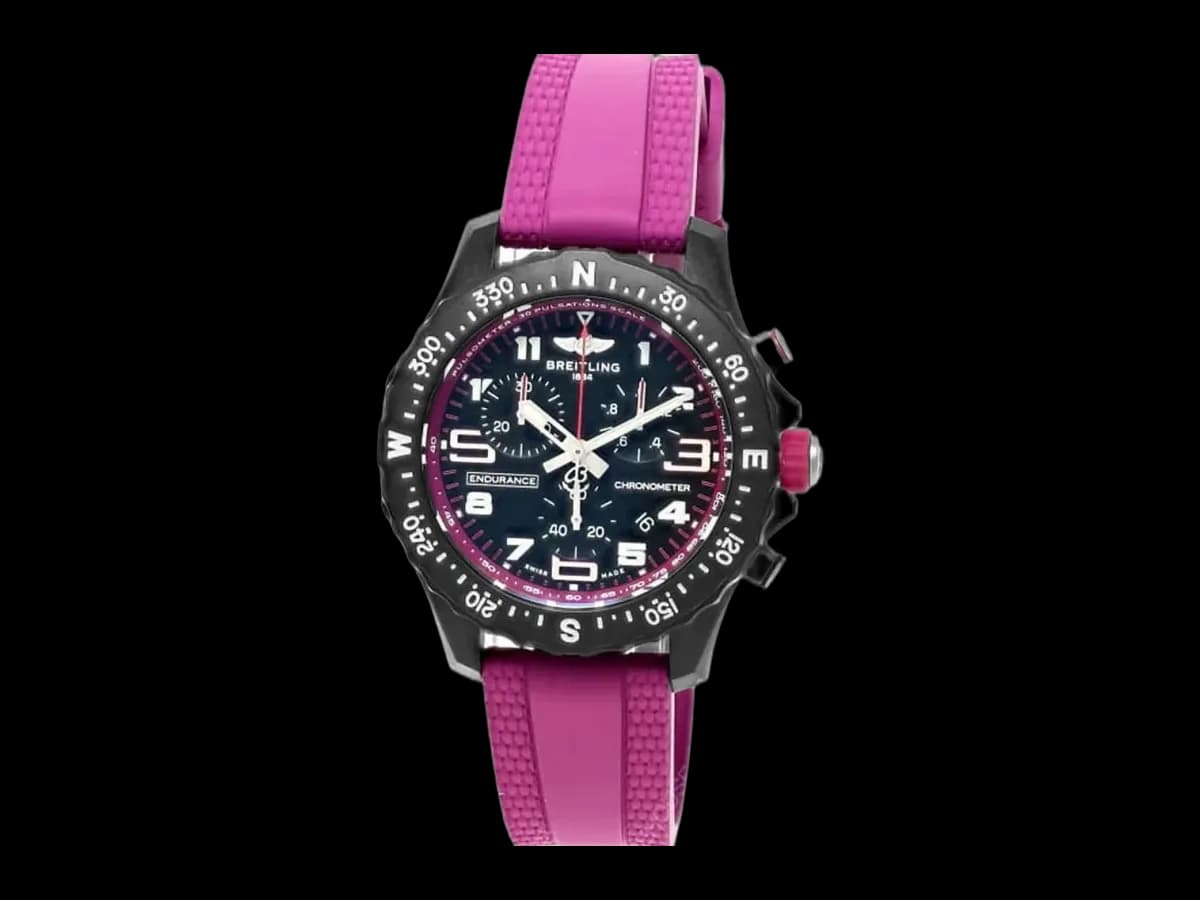Breitling Endurance Pro 38MM Purple Rubber Unisex Watch