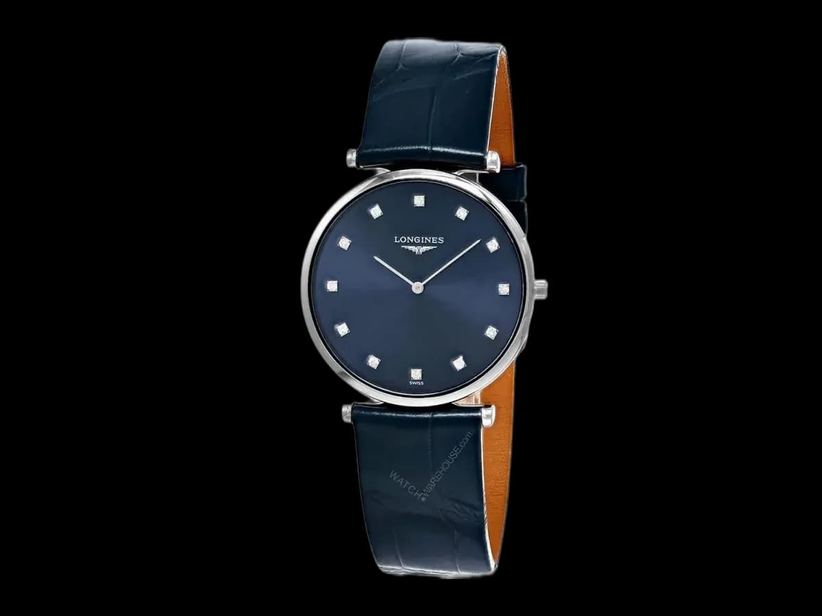 Longines La Grande Classique 33MM 12 Diamond Blue Dial Unisex