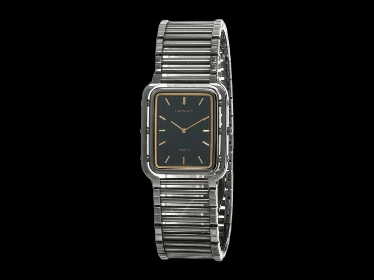 Seiko Lassale Black Dial Stainless Steel Men's Watch Czy237