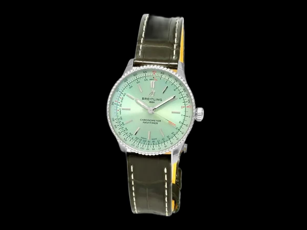 Breitling Navitimer Automatic 36MM Green Dial Unisex Watch
