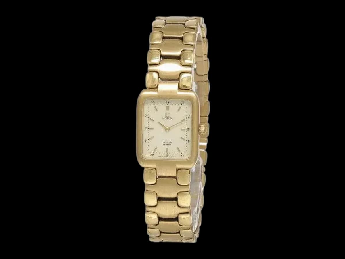Citizen Noblia Cream Dial Gold-tone Ss Women's Watch Sz1212