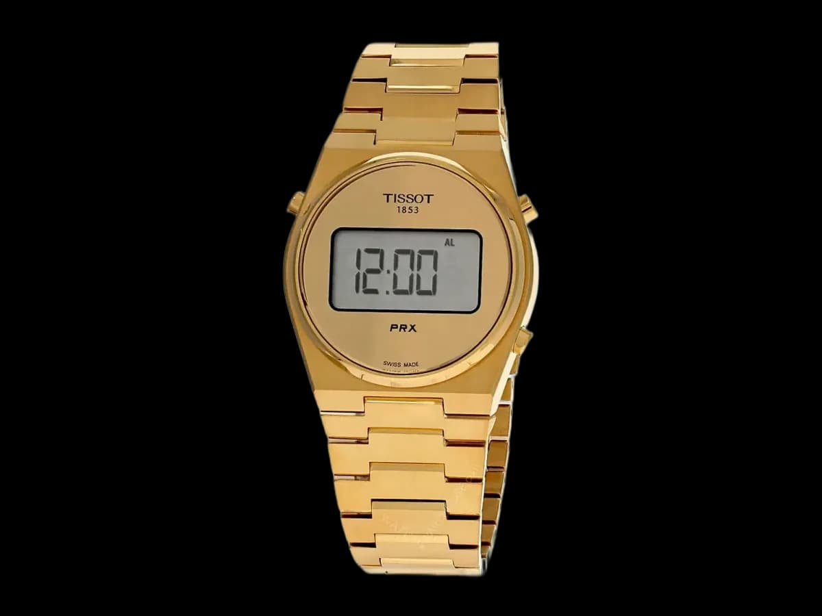 Tissot Prx Digital 40MM Quartz Ss Gold Men's Watch
