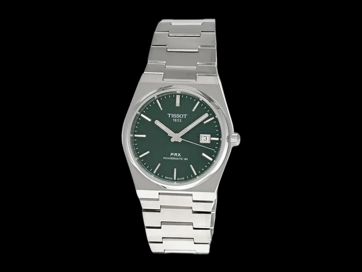 Tissot Prx Powermatic 80 40MM Ss Green Dial Men's Watch