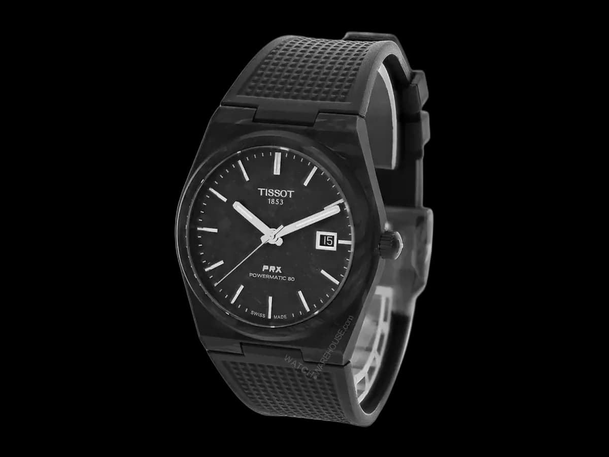 Tissot Prx Powermatic 80 Carbon Automatic 40MM Men's Watch