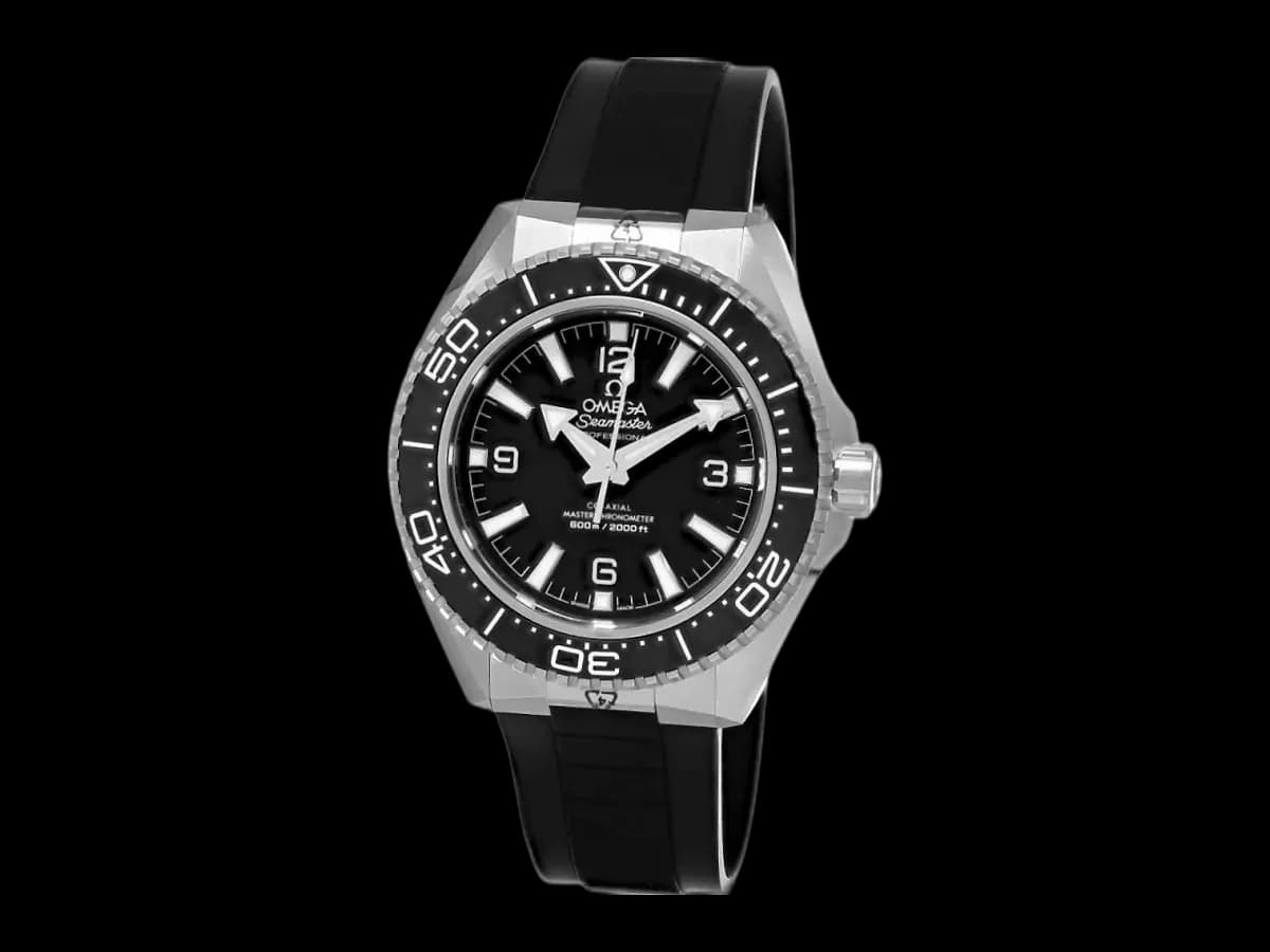 Omega Seamaster Planet Ocean 600M 42MM Black Dial Rubber Men's