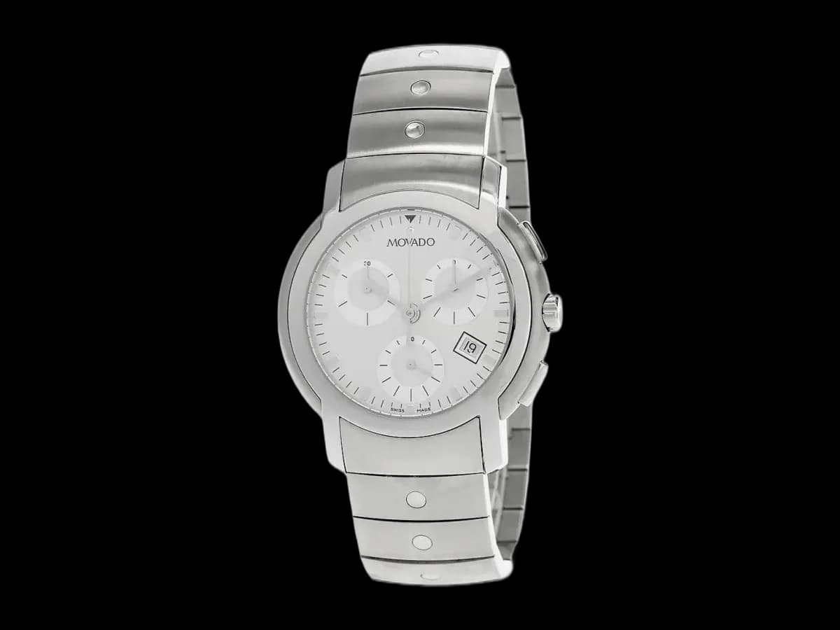 Movado Sl Chronograph S-steel Silver Dial Men's Watch 0605824