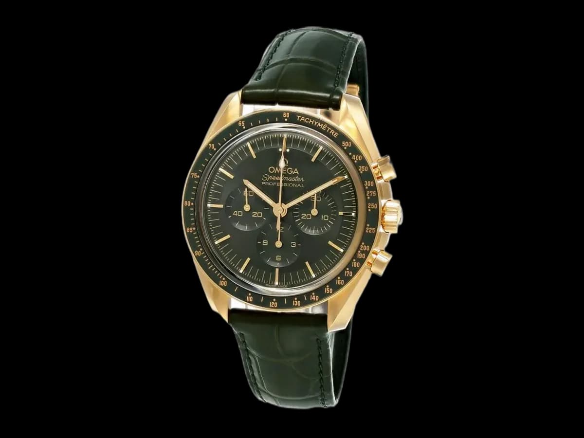 Omega Speedmaster Moonwatch Professional 42MM Green Leather Men's