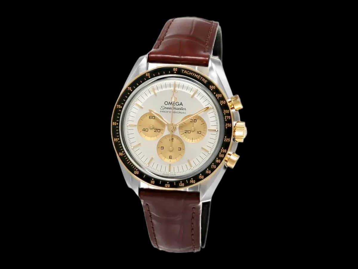 Omega Speedmaster Moonwatch Professional 42MM Silver Dial Leather
