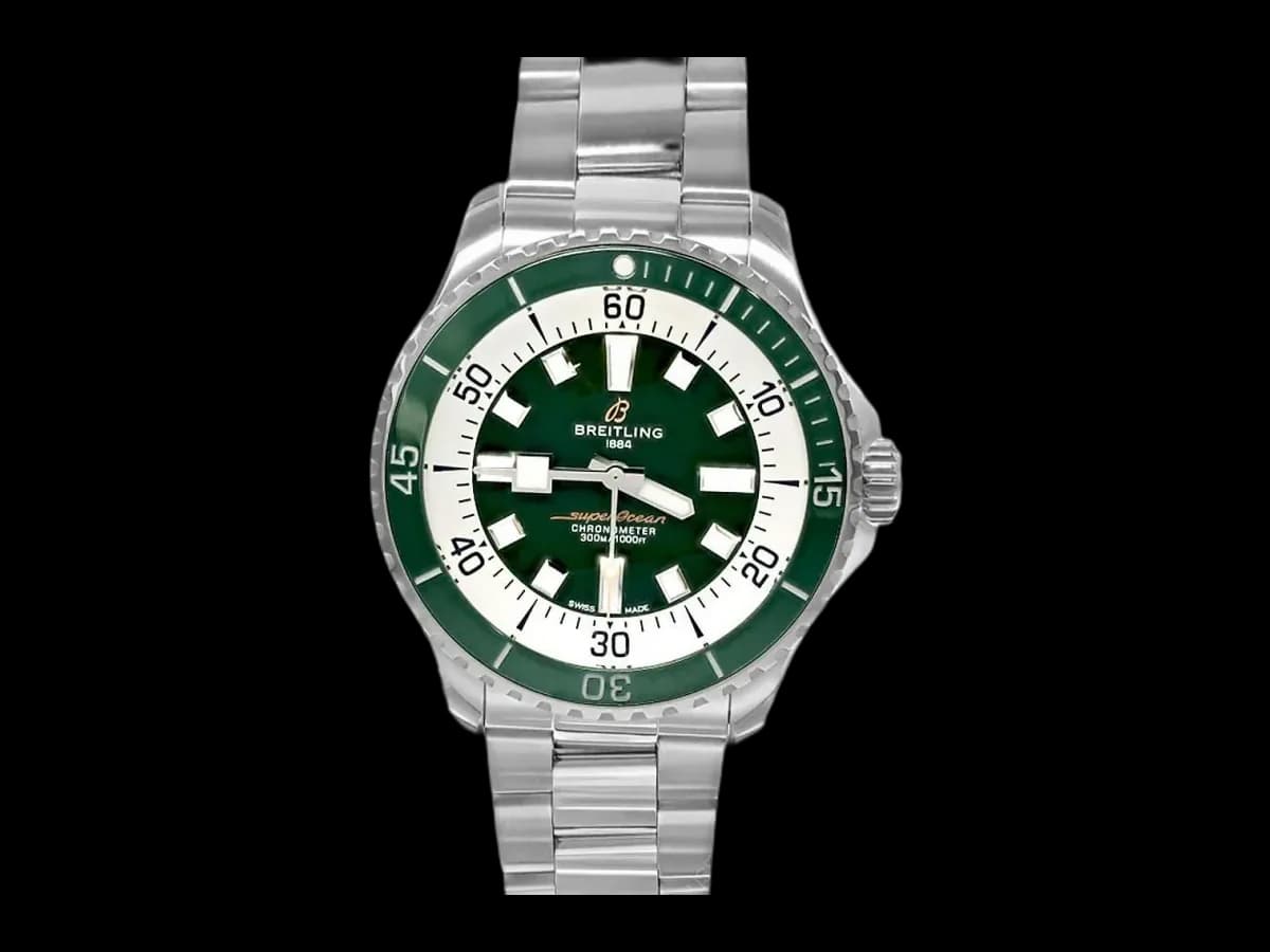Breitling Superocean Automatic Ss 44MM Green Dial Men's Watch