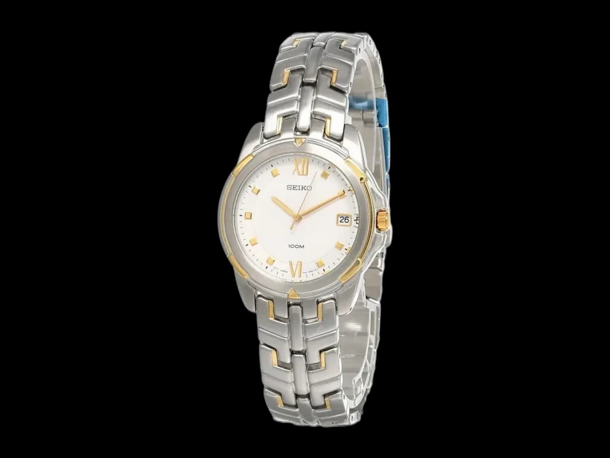Seiko White Dial Two-tone S-steel Men's Watch Sge778p1