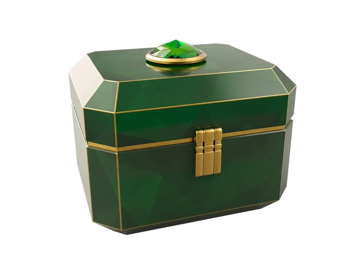Emerald watch vault closed